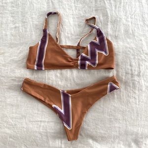 Psychedelic Honey bikini- lightning bolt, size M